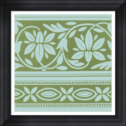 Framed Spring Leaf Motif IV Print