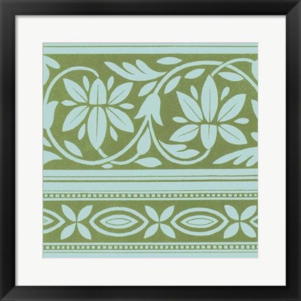 Framed Spring Leaf Motif IV Print