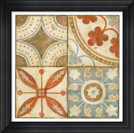 Framed Palace Tiles II Print