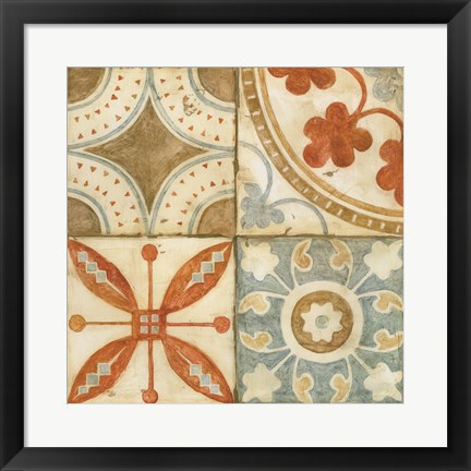 Framed Palace Tiles II Print