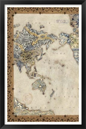 Framed Royal Map I Print