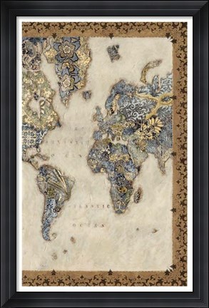 Framed Royal Map II Print