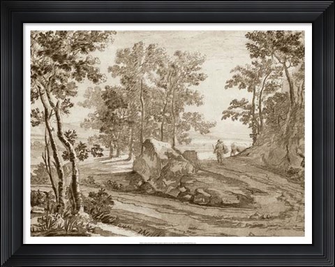 Framed Italian Pastoral I Print