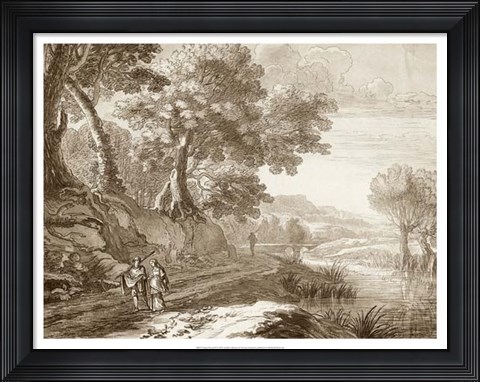 Framed Italian Pastoral II Print