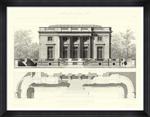 Framed Palais Du Petit Trianon Print