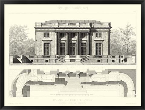 Framed Palais Du Petit Trianon Print