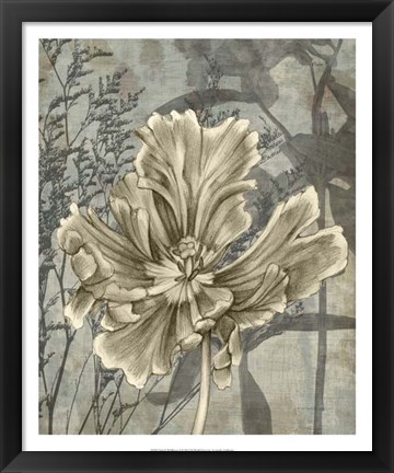 Framed Tulip &amp; Wildflowers II Print