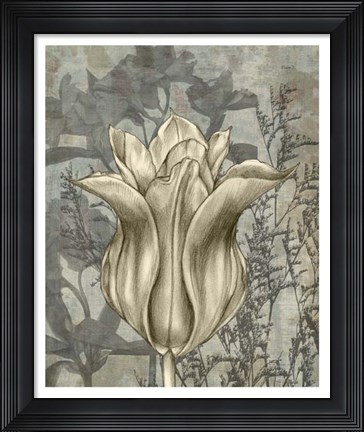Framed Tulip &amp; Wildflowers III Print