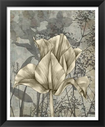 Framed Tulip &amp; Wildflowers IV Print