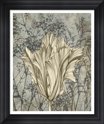 Framed Tulip &amp; Wildflowers V Print