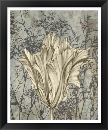 Framed Tulip &amp; Wildflowers V Print