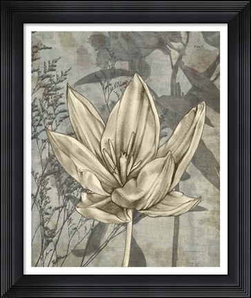 Framed Tulip &amp; Wildflowers VI Print