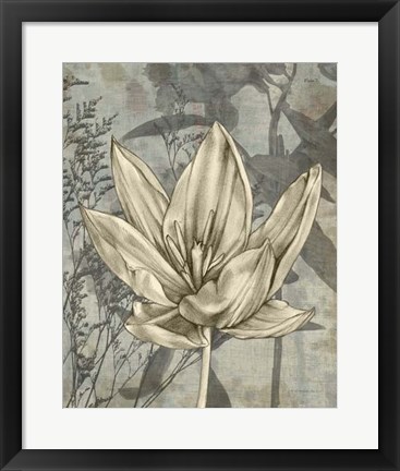 Framed Tulip &amp; Wildflowers VI Print