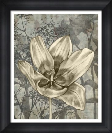 Framed Tulip &amp; Wildflowers VIII Print