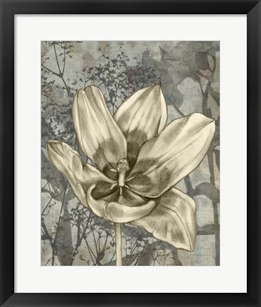 Framed Tulip &amp; Wildflowers VIII Print