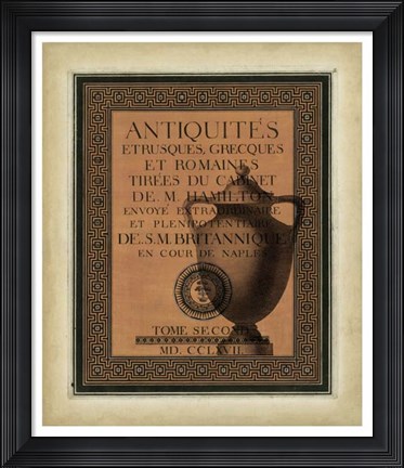 Framed Antiquities Collection I Print