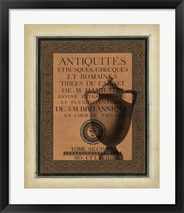 Framed Antiquities Collection I Print