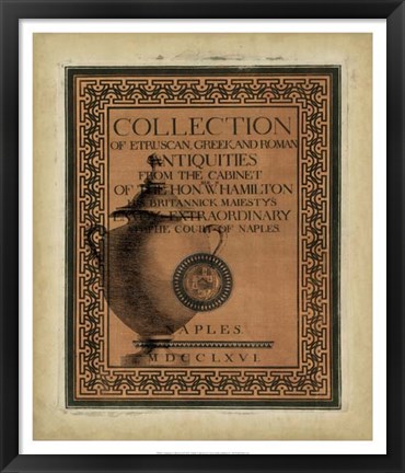 Framed Antiquities Collection II Print