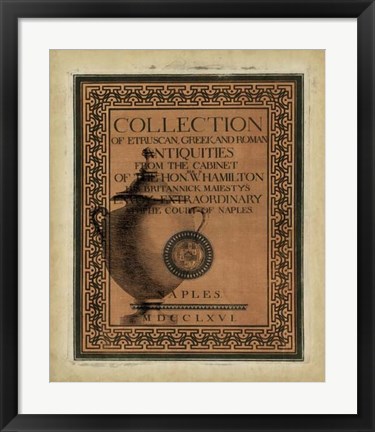 Framed Antiquities Collection II Print