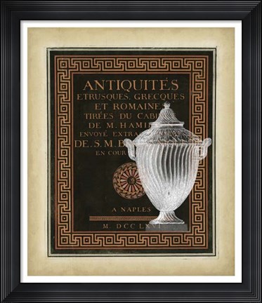 Framed Antiquities Collection III Print