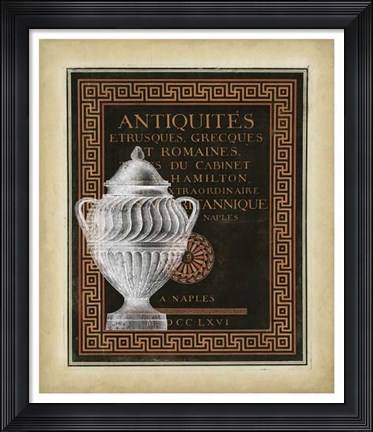Framed Antiquities Collection IV Print