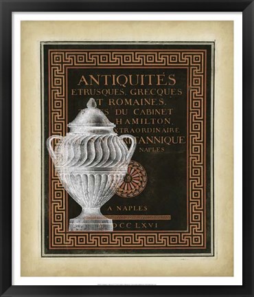 Framed Antiquities Collection IV Print