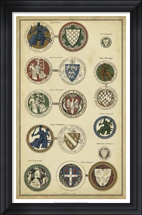 Framed Imperial Crest I Print