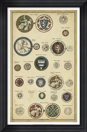 Framed Imperial Crest II Print