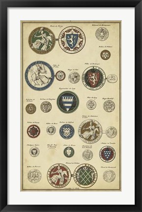 Framed Imperial Crest II Print