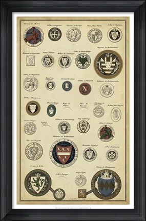 Framed Imperial Crest III Print