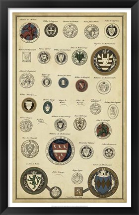 Framed Imperial Crest III Print