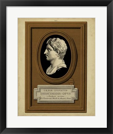 Framed Greek Cameo II Print