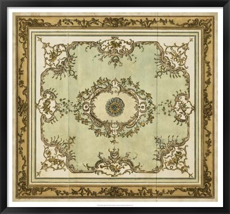 Framed Aubusson Design Print