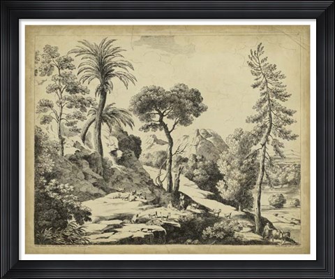 Framed Classical Landscape I Print