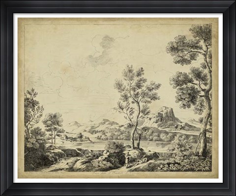 Framed Classical Landscape II Print