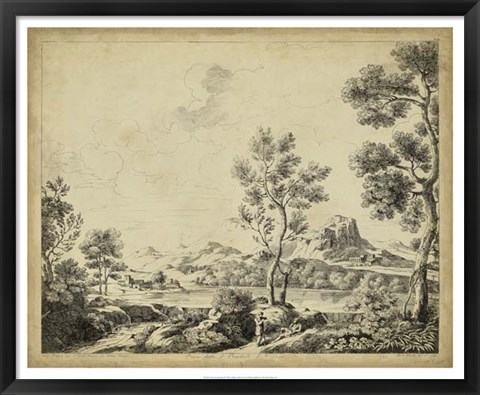 Framed Classical Landscape II Print