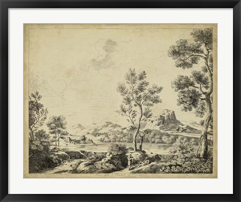 Framed Classical Landscape II Print