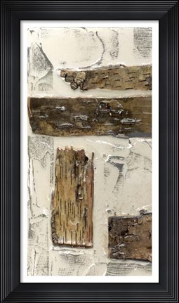 Framed Birch Bark Abstract I Print