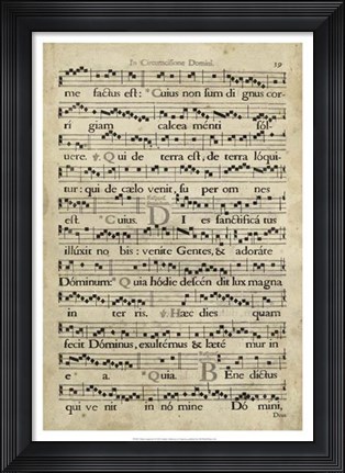 Framed Vellum Songbook I Print