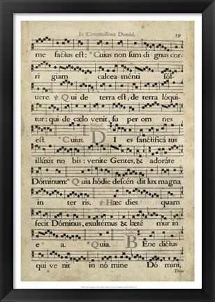 Framed Vellum Songbook I Print