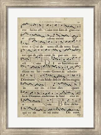 Framed Vellum Songbook I Print