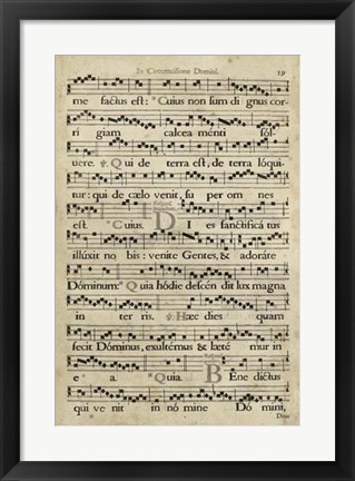 Framed Vellum Songbook I Print