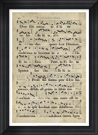 Framed Vellum Songbook II Print