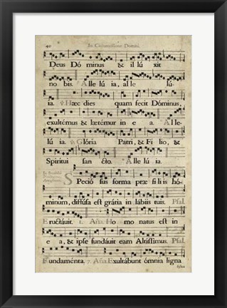 Framed Vellum Songbook II Print