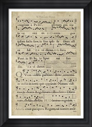 Framed Vellum Songbook III Print