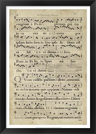 Framed Vellum Songbook III Print