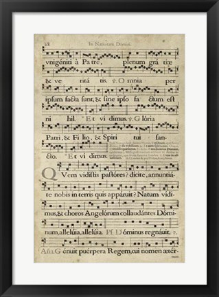 Framed Vellum Songbook III Print