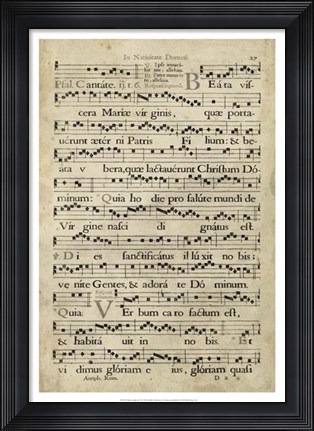 Framed Vellum Songbook IV Print