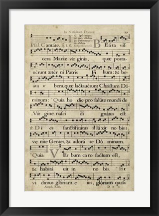 Framed Vellum Songbook IV Print