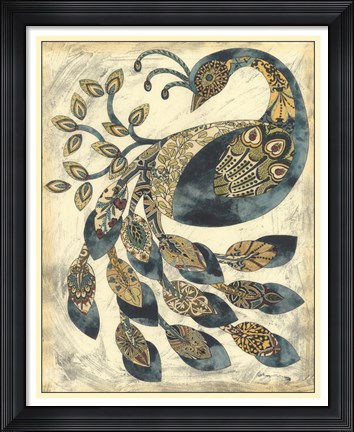 Framed Royal Peacock II Print